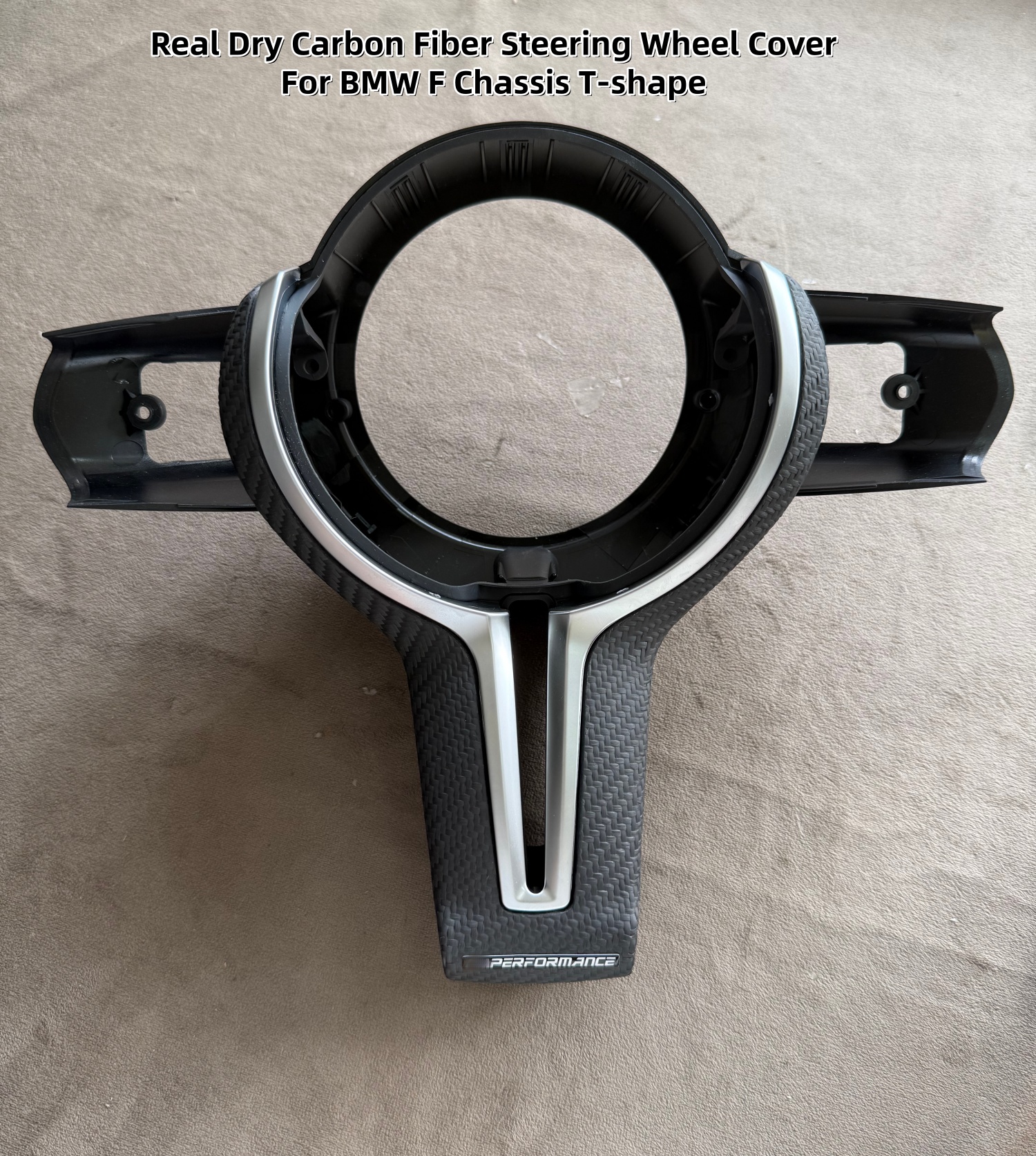 Crepe Pan Carbon - Steering Wheel Cover Plate Real Carbon