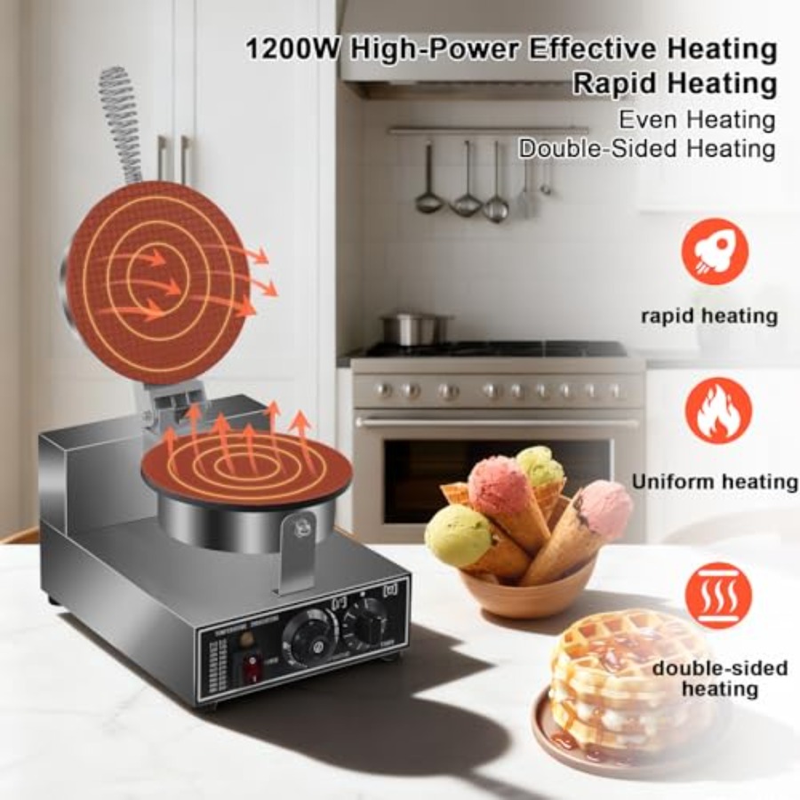 Electric Ice Cream Cone Maker  - Waffle Cone Maker recensione e prezzo