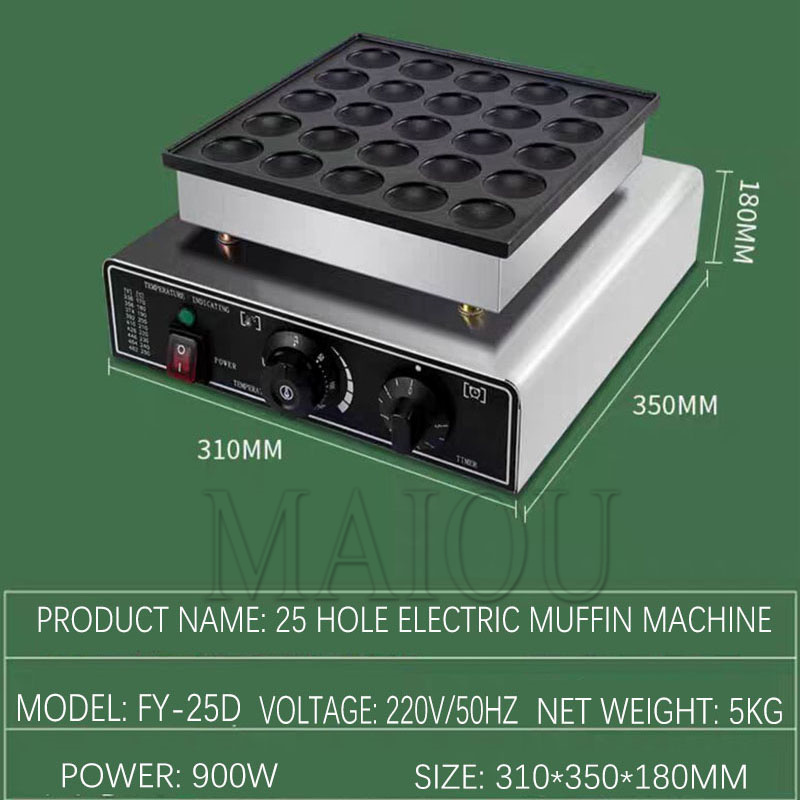 25 Holes  Pancake Machine 900W - Mini Pancake Griddle recensione e prezzo