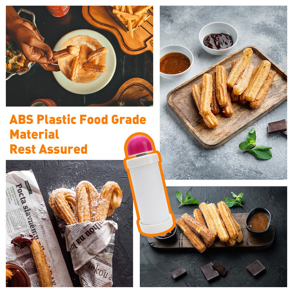1pc DIY Manual Cookie Press Ma - Churros Maker Gun recensione e prezzo