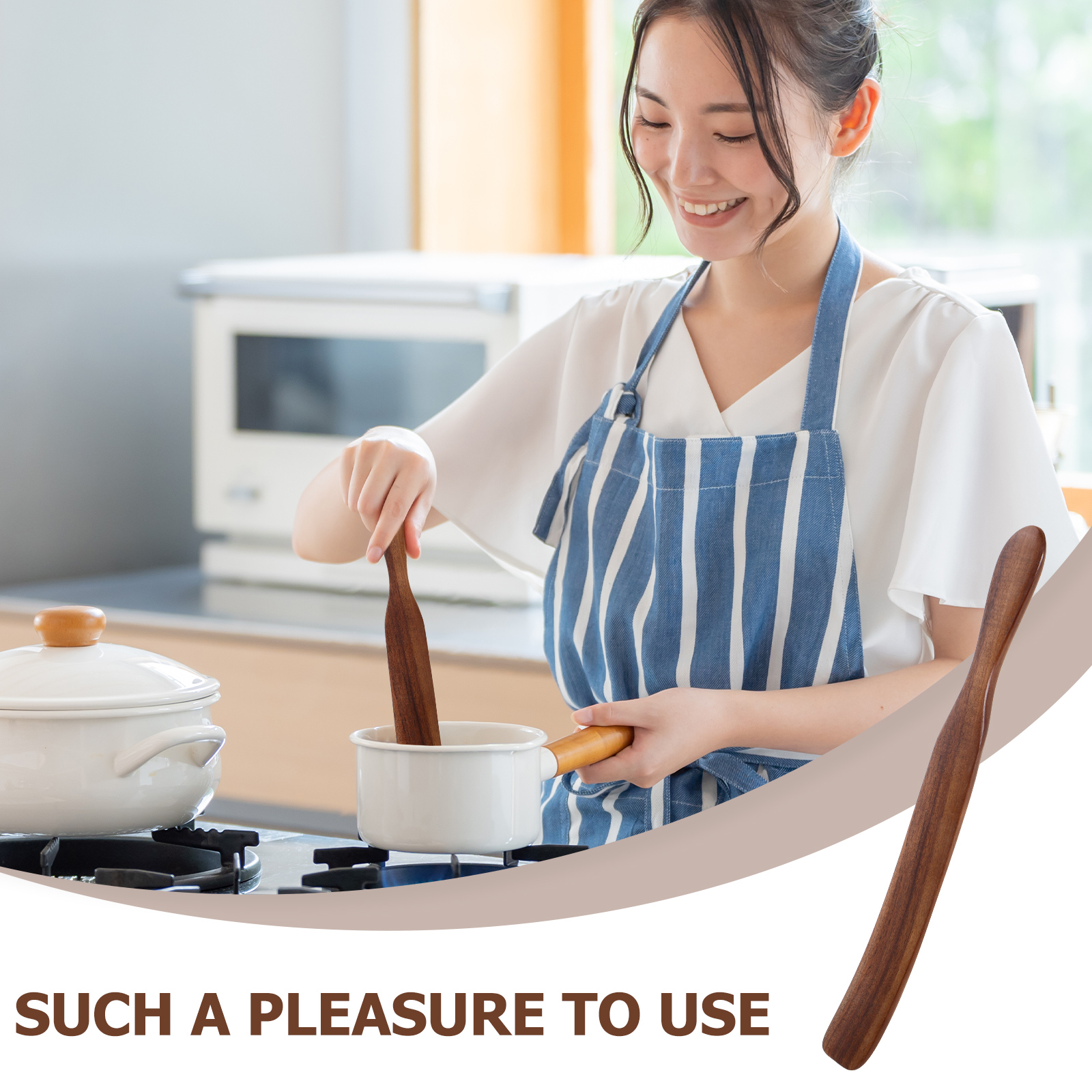 Wooden Spatula Kitchen Utensil - Okonomiyaki Spatula recensione e prezzo