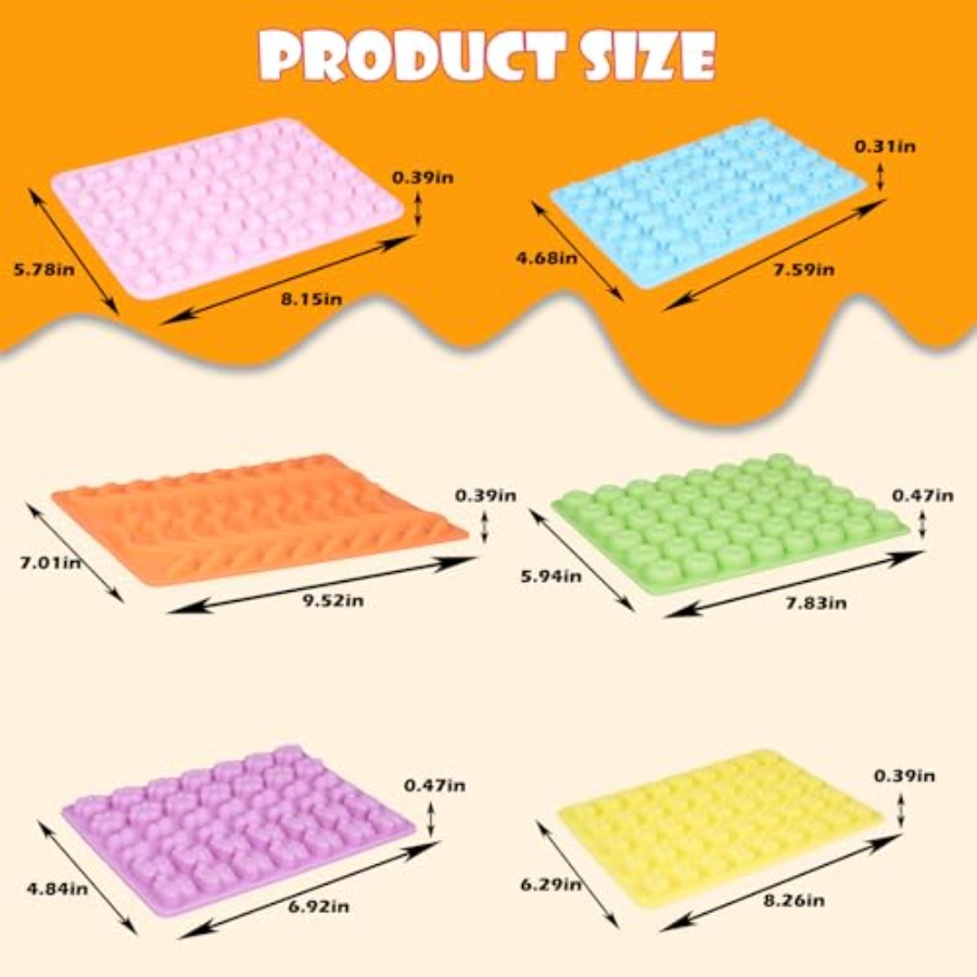 Gummy Bear Molds Silicone 37PC - Donut Mold Silicone recensione e prezzo