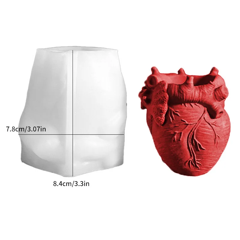 Heart Flowerpot Vase Resin Sil - Potsticker Mold recensione e prezzo