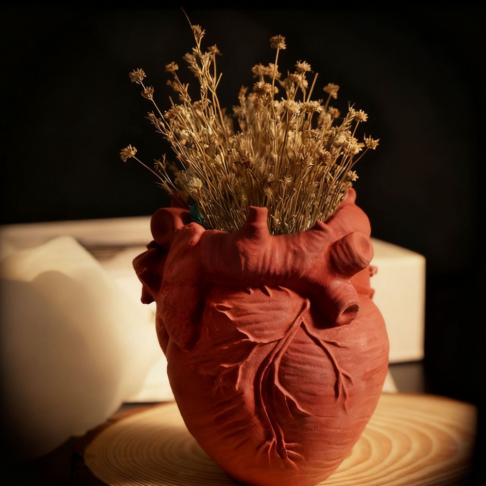 Heart Flowerpot Vase Resin Sil - Potsticker Mold recensione e prezzo