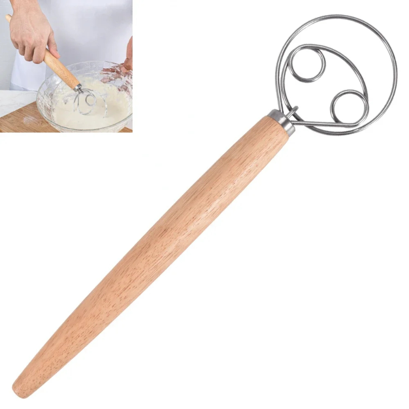 Large Hand Danish Dough Whisk  - Danish Pancake Pan recensione e prezzo