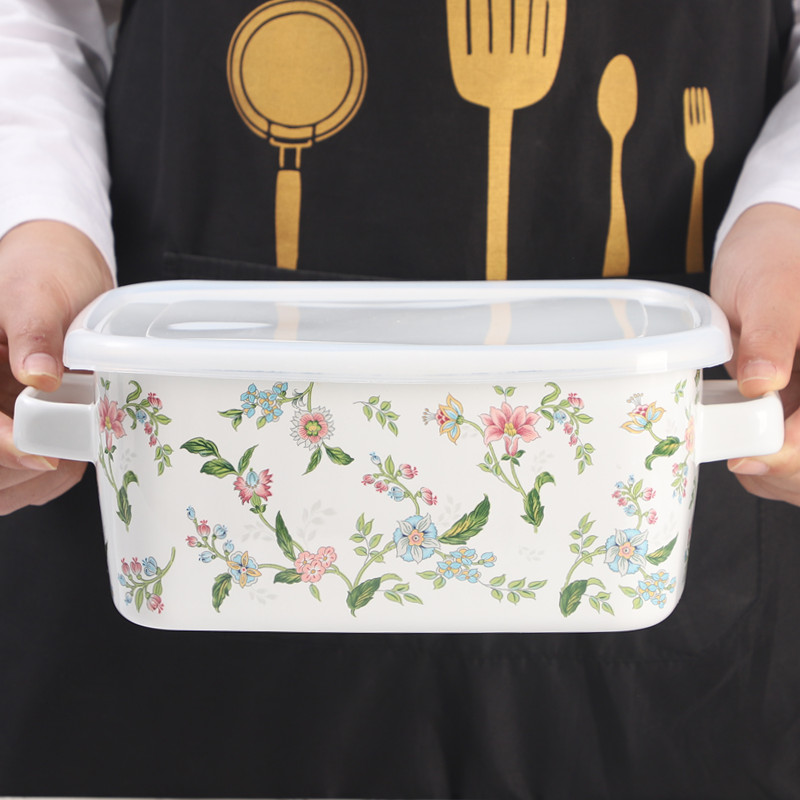Enamel Salad Fruit Square Bowl - Dim Sum Basket recensione e prezzo