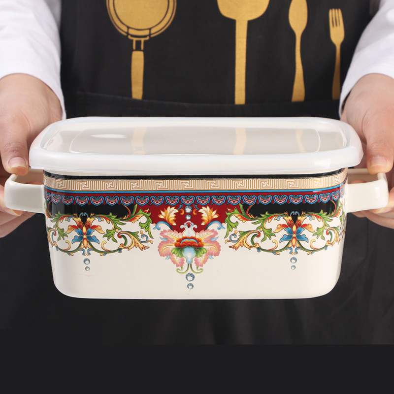 Enamel Salad Fruit Square Bowl - Dim Sum Basket recensione e prezzo