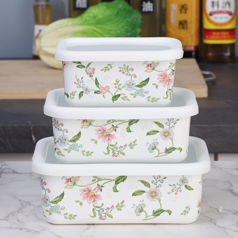 Enamel Salad Fruit Square Bowl - Dim Sum Basket recensione e prezzo