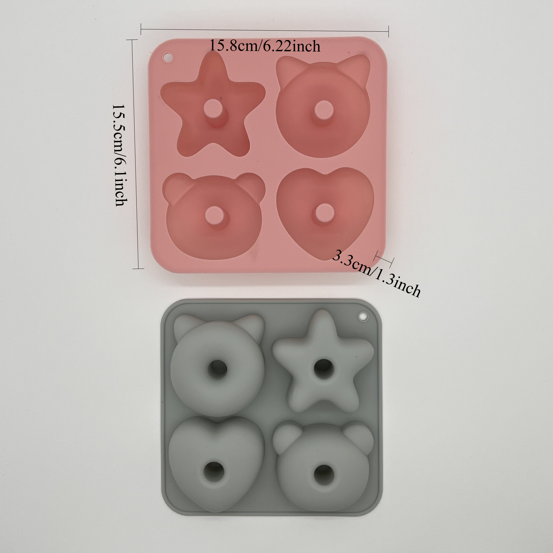 4 Cavity Bear Heart Star Donut - Donut Mold Silicone recensione e prezzo