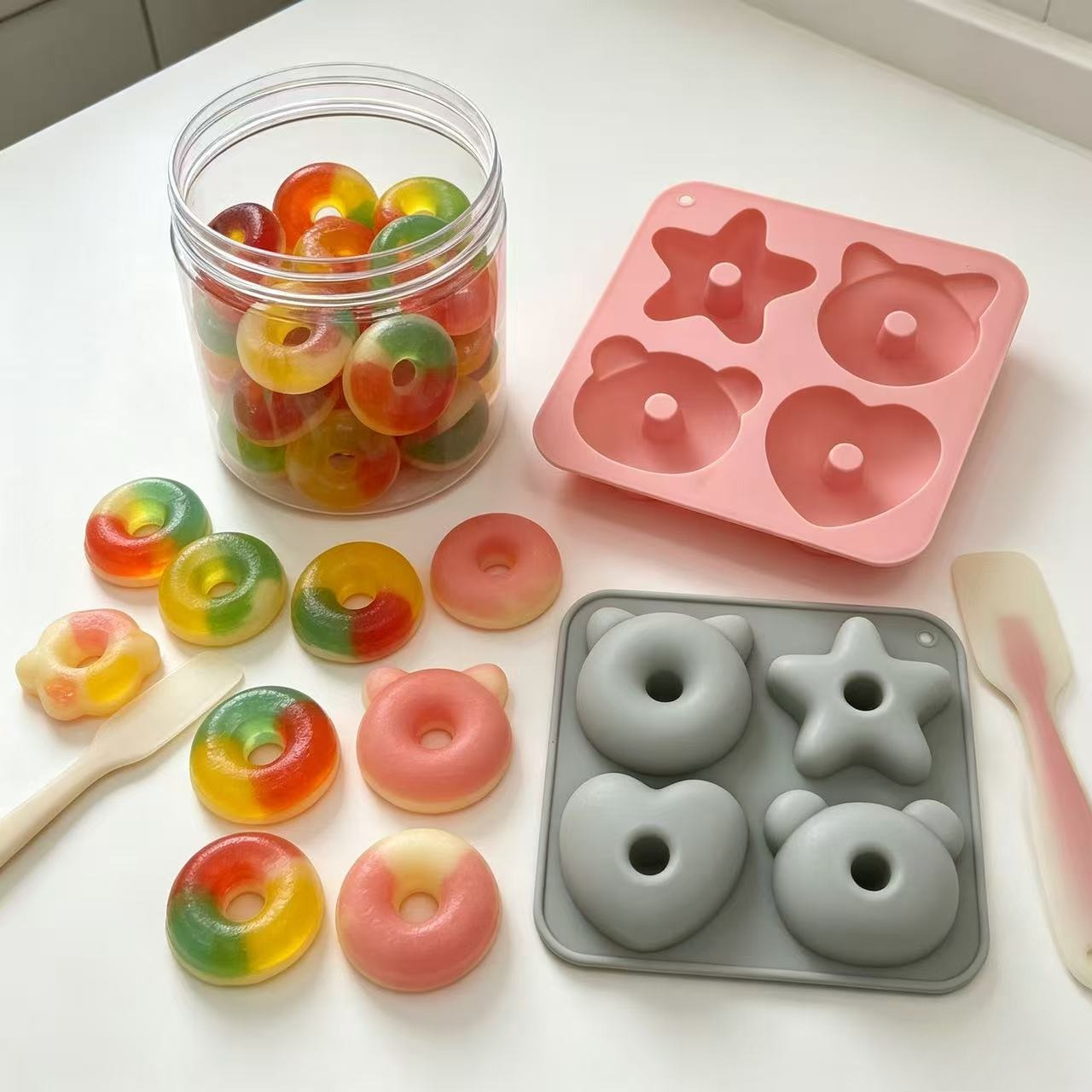 4 Cavity Bear Heart Star Donut - Donut Mold Silicone recensione e prezzo