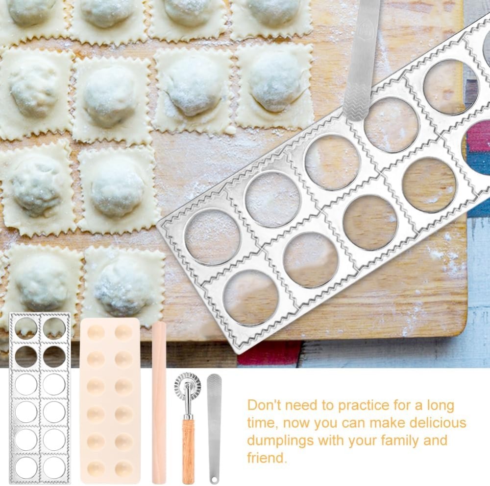 12-Hole Ravioli Press Mold Set - Dumpling Press Set recensione e prezzo