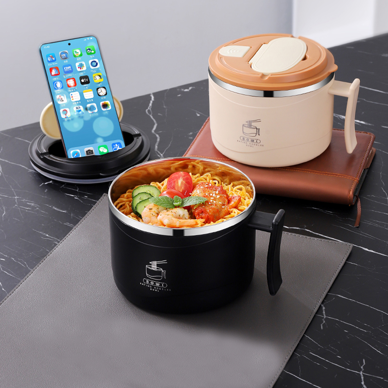 1300ml Ramen Bowl With Lid Sta - Dim Sum Basket recensione e prezzo