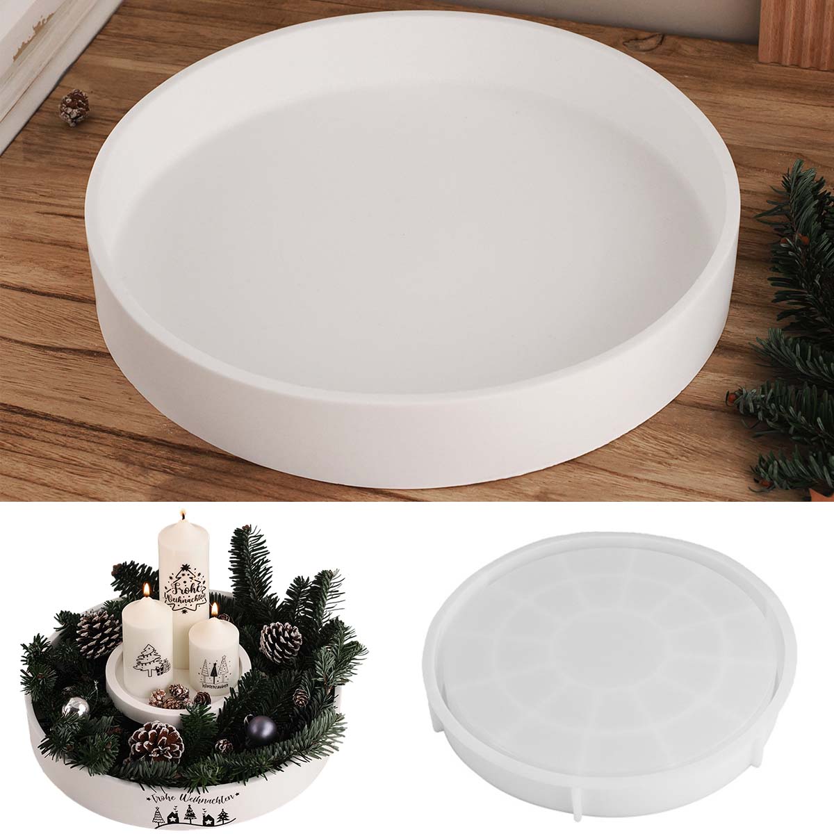 Concrete Round Candle Bowl Ves - Potsticker Mold recensione e prezzo