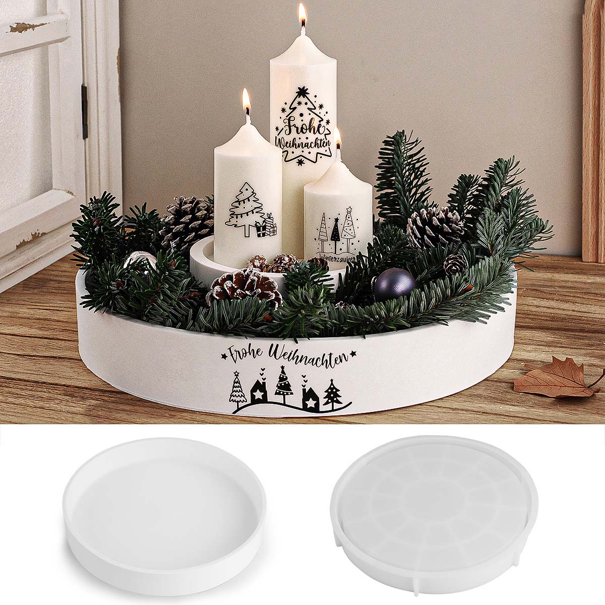 Concrete Round Candle Bowl Ves - Potsticker Mold recensione e prezzo
