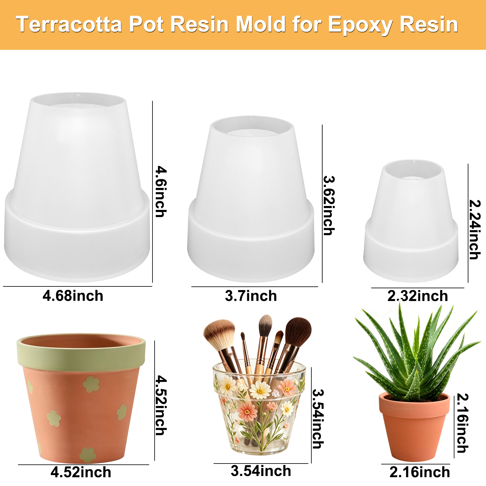 Flower Pot Silicone Molds, 3Pc - Potsticker Mold recensione e prezzo