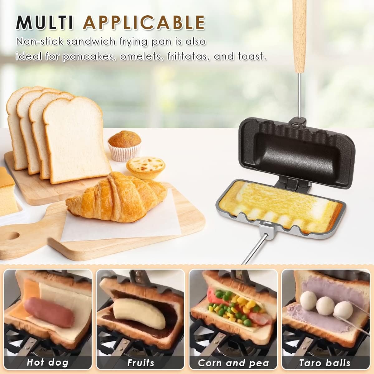 Breakfast Sandwich Maker, 4w1h - Hot Dog Press recensione e prezzo