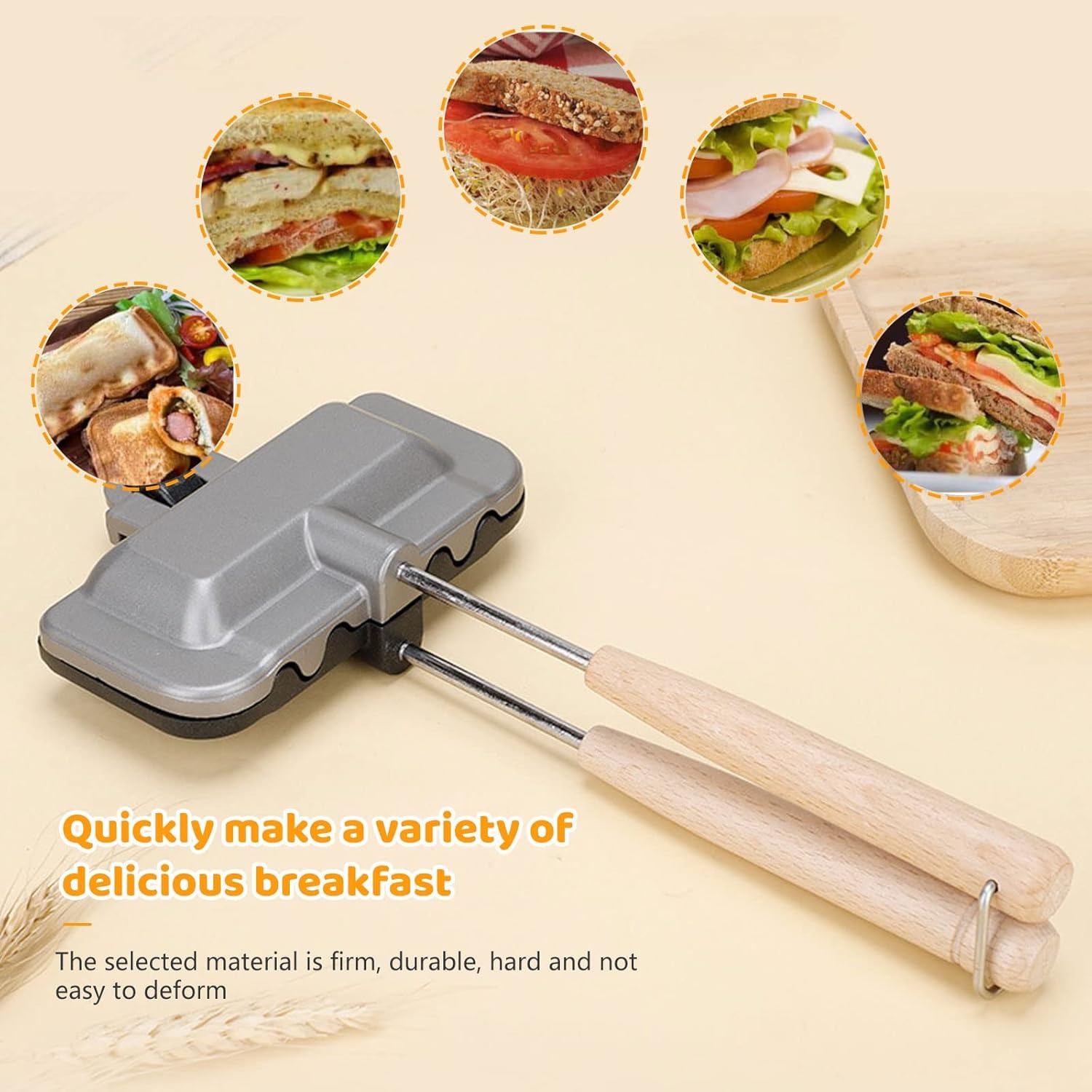 Breakfast Sandwich Maker, 4w1h - Hot Dog Press recensione e prezzo
