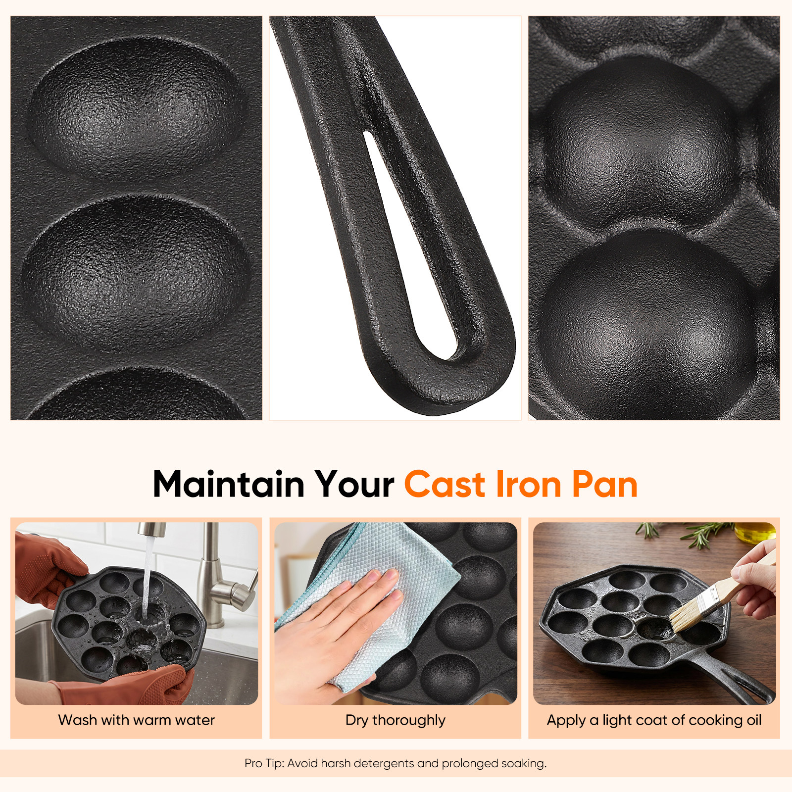 12 Molds Takoyaki Pan Cast Iro - Takoyaki Grill Plate recensione e prezzo