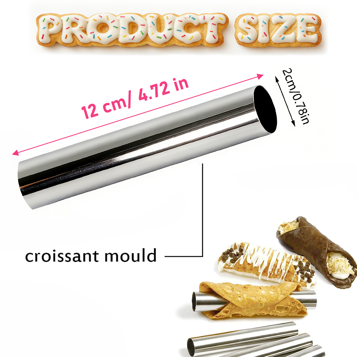 Cannoli Tubes Set, 10/20Pcs Fo - Danish Pancake Pan recensione e prezzo