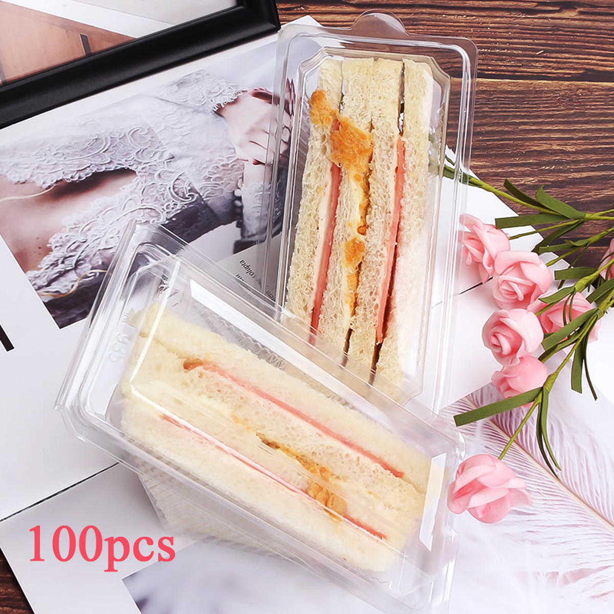 100pcs Sandwich Box Portable D - Spring Roll Wrapper recensione e prezzo