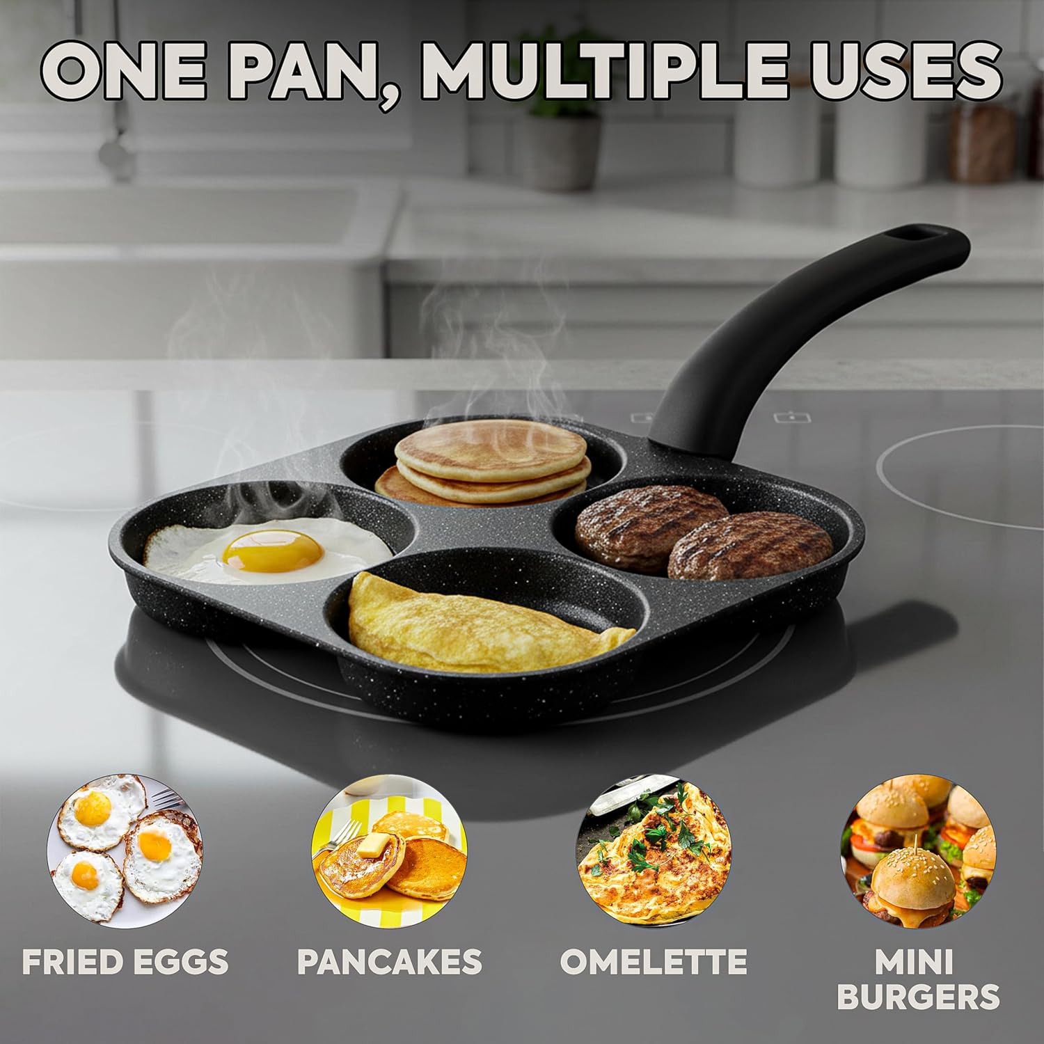 Egg Frying Pan Nonstick Pancak - Egg Waffle Pan recensione e prezzo