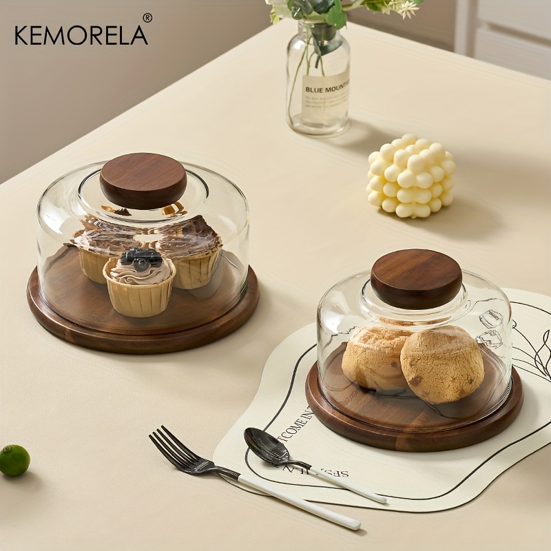 1PCS Round Wooden Cake Stand w - Dim Sum Basket recensione e prezzo