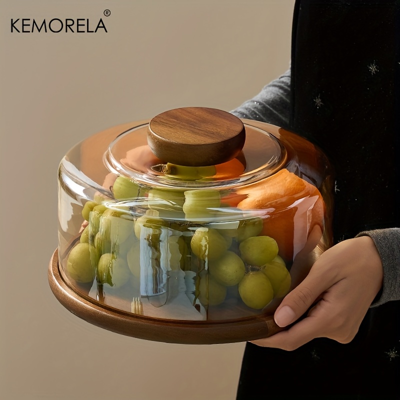 1PCS Round Wooden Cake Stand w - Dim Sum Basket recensione e prezzo