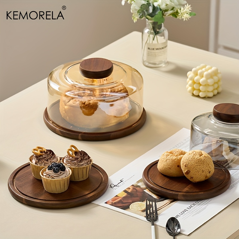 1PCS Round Wooden Cake Stand w - Dim Sum Basket recensione e prezzo